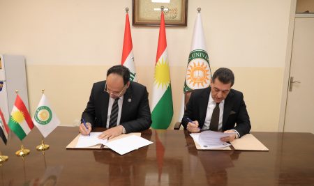 البروفيسور الدكتور أمجد صابر الدلوي رئيس جامعة جيهان-أربيل يستقبل وفداً رفيع المستوى من جامعة الفرات الأوسط التقنية لتعزيز التعاون العلمي