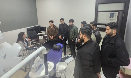 فێرخوازانى کۆلێژی پزیشکیی ددان گەشتێکی زانستی بۆ سەنتەری نوری پزیشکی ئەنجام دەدەن