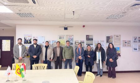 فێرخوازانی بەشى ڕاگەیاندن سەردانی ڕۆژنامەی “خەبات”یان کرد