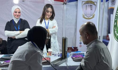 طلبة من قسم العلوم الطبية الحيوية يشاركون في أول مهرجان رمضاني بسوق شارع أربيل