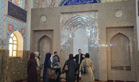 زيارة طلبة من قسم هندسة التصميم الداخلي إلى جامع جليل خياط