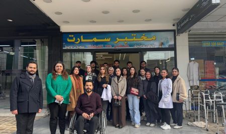 فێرخوازانی بەشى شیکاری تاقیگەیی پزیشکی، لە تاقیگەی (سمارت) کاریان لەسەر نوێترین تەکنیکەکانی پشکنینی ئەلیکترۆلایت کرد