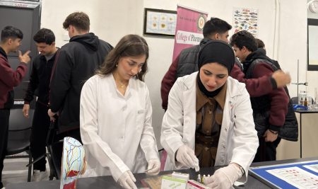 Pharmacy Students Deliver Hands-On Medical Seminar for Students at Hawler High School