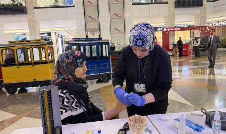 Biomedical Sciences Department Students Conduct Health Awareness Activity at Grand Majidi Mall