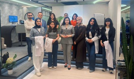 فێرخوازانی بەشى نیوتریشن و دایەتێتیکس لایەنە کلینیکییەکانی پسپۆڕییەکەیان لە نۆرینگەى “ئاپۆتێک” بەسەر دەکەنەوە