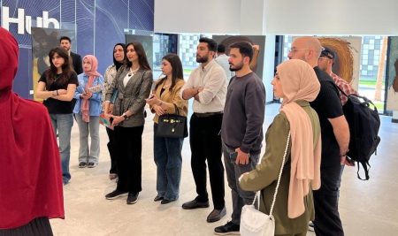 Graphic Design Department Students Conduct a Scientific Visit to the Youth Hub in Erbil