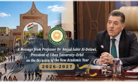 Message from Professor Dr. Amjad Saber Al-Delawi, President of Cihan University-Erbil, on the Occasion of the Start of the 2026–2027 Academic Year
