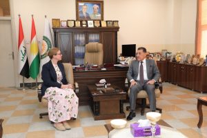 Professor Dr. Al-Delawi, President of Cihan University-Erbil Receives British Consul General in the Kurdistan Region