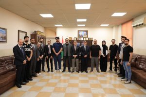 Professor Dr. Amjad Saber Al-Delawi President of Cihan University-Erbil Receives Exchange Students Departing for Poland