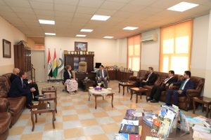 Professor Dr. Al-Delawi, President of Cihan University-Erbil Receives British Consul General in the Kurdistan Region