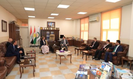 Professor Dr. Al-Delawi, President of Cihan University-Erbil Receives British Consul General in the Kurdistan Region