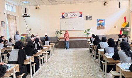 Translation Department Students Organize an Awareness Activity at Sham Government Preparatory School for Girls