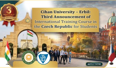 Cihan University – Erbil: Third Announcement of International Training Course in the Czech Republic for Students