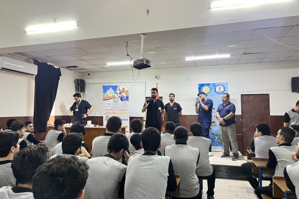 College of Pharmacy Students Deliver Educational Presentation at Kurdistan High School for Boys (2)