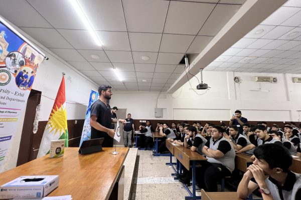 College of Pharmacy Students Deliver Educational Presentation at Kurdistan High School for Boys (3)