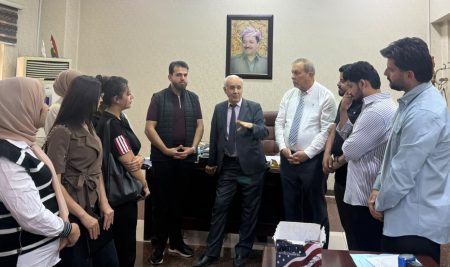 طلبة قسم المحاسبة يزورون غرفة تجارة وصناعة أربيل