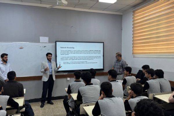 Department of Computer Science Students Deliver Presentations on Artificial Intelligence and Cybersecurity at Ahmad Ismail Nankali Preparatory School (2)