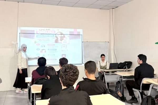 Department of English Language Students Conduct an AI-Based Speaking Skills Workshop at Hawler 3 Private School (2)