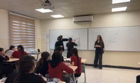 Department of English Language Students Conduct an English Grammar Activity at Hawler 2 Primary School