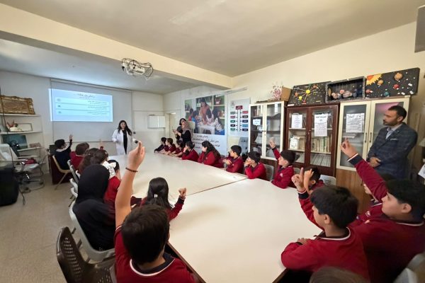 Department of Medical Microbiology Students Conduct a Cancer-Awareness Lecture at Bnar Primary Mixed School (2)