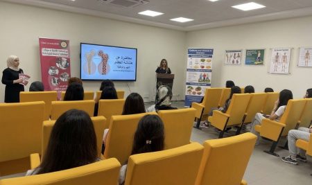 طالبات قسم تقنيات التصوير الشعاعي ينفّذن حملة توعوية عن صحة العظام والكشف المبكر عن هشاشتها في مدارس القدموس الدولية