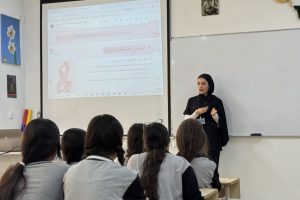 Department of Radiological Imaging Technologies Students Raise Breast Cancer Awareness at Al-Nahrain Preparatory School for Girls (3)