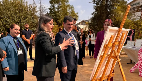 General Education Department Students Organize Pink Ribbon Tree and Art Exhibition for Breast Cancer Awareness (3)