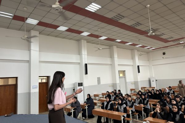 Media Department Students Present a Breast Cancer Awareness Seminar at Vanasi Girls’ High School (1)