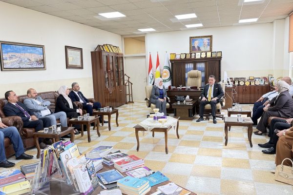 Professor Dr. Amjad Saber Al-Delawi, President of Cihan University-Erbil, Receives Second Delegation from Iraqi Ministry of Commerce (2)