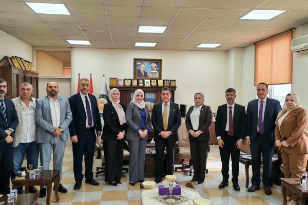 Professor Dr. Amjad Saber Al-Delawi, President of Cihan University-Erbil, Receives Second Delegation from Iraqi Ministry of Commerce (6)