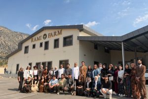 Biomedical Sciences Department Students Visit Rami Farm Dairy Factory in Barzan